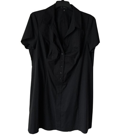 Tahari Black Shirt Dress, Size 18 - Picture 1 of 8